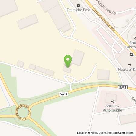 Standortübersicht der Benzin-Super-Diesel Tankstelle: BayWa Tankstelle Gochsheim in 97469, Gochsheim