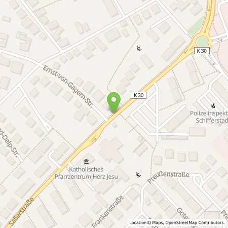 Standortübersicht der Tankstelle SCHIFFERSTADT - SALIERSTRASSE 62 in 67105 Schifferstadt