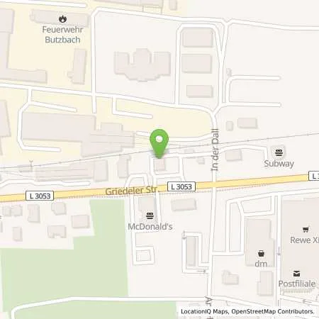 Standortübersicht der Tankstelle Aral Tankstelle in 35510 Butzbach