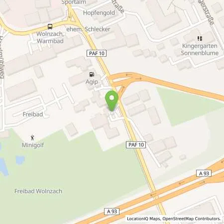 Standortübersicht der Tankstelle Wolnzach, Preysingstr. 58 1/5 in 85283 Wolnzach