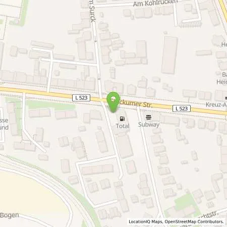 Standortübersicht der Tankstelle TotalEnergies Dortmund in 44225 Dortmund