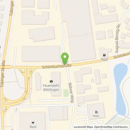 Standortübersicht der Tankstelle BOEBLINGEN - SCHOENBUCHSTR. in 71032 Boeblingen