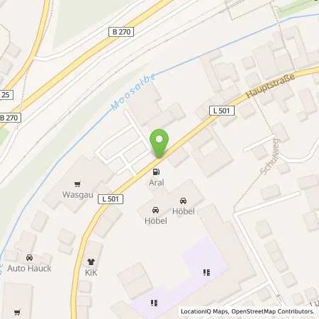 Standortübersicht der Tankstelle Aral Tankstelle in 67714 Waldfischbach (Burgal)