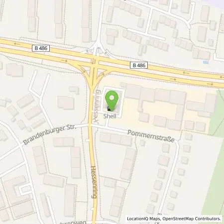 Standortübersicht der Tankstelle Shell Rüsselsheim Hessenring 2 in 65428 Rüsselsheim