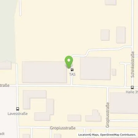 Standortübersicht der Tankstelle TAS Tankpunkt Hildesheim in 31137 Hildesheim
