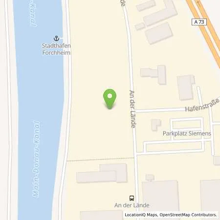 Standortübersicht der Tankstelle BayWa Tankstelle Forchheim in 91301 Forchheim