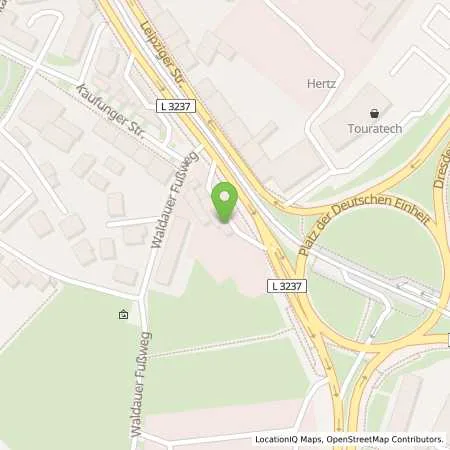 Standortübersicht der Tankstelle Tankcenter Kassel in 34125 Kassel