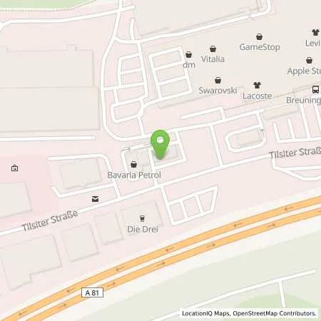 Standortübersicht der Tankstelle Bavaria Petrol in 71065 Sindelfingen