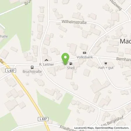 Standortübersicht der Tankstelle Shell Brilon Bernhard-Bartmann-Str. 10 in 59929 Brilon