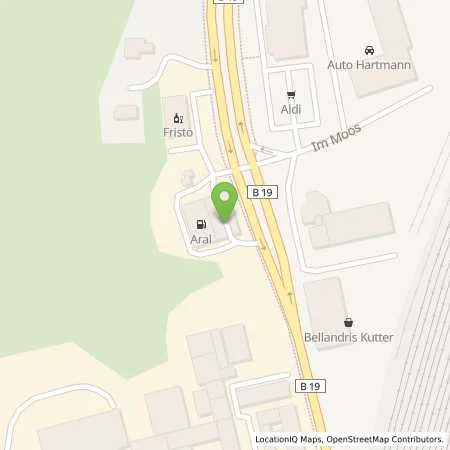 Standortübersicht der Tankstelle Aral Tankstelle in 87435 Kempten