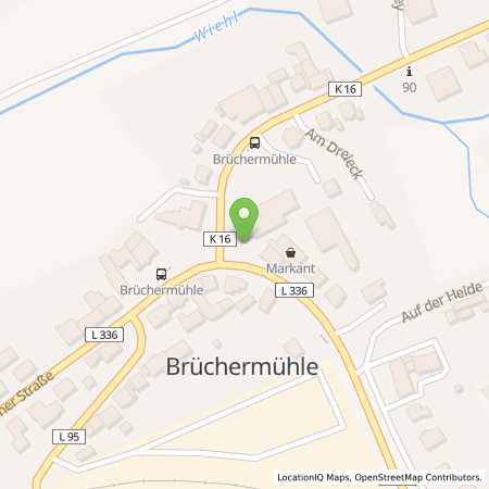 Standortübersicht der Benzin-Super-Diesel Tankstelle: CT-Reichshof in 51580, Reichshof-Brüchermühle