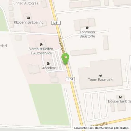 Standortübersicht der Tankstelle Greenline Schönebeck in 39218 Schönebeck