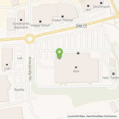 Standortübersicht der Tankstelle real-Tankstelle Kurt Eibl in 84347 Pfarrkirchen