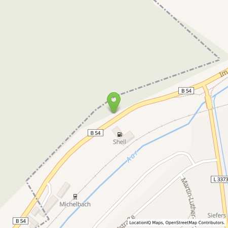 Standortübersicht der Benzin-Super-Diesel Tankstelle: Shell Aarbergen Im Aartal 9 in 65326, Aarbergen