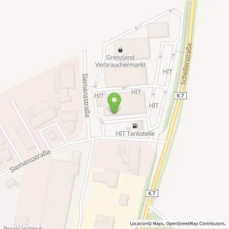 Standortübersicht der Tankstelle Tankstelle Verbrauchermarkt Grenzland in 41366 Schwalmtal (Amern)