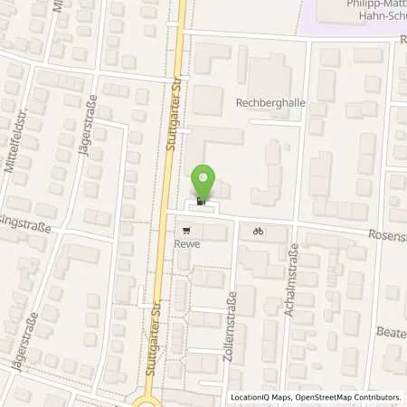 Standortübersicht der Tankstelle Aral Tankstelle in 70806 Kornwestheim