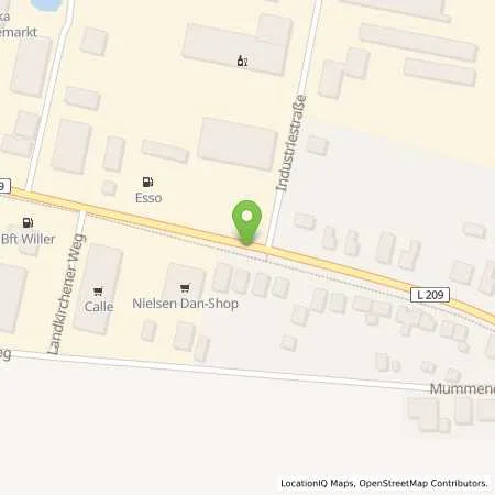 Standortübersicht der Tankstelle Esso Tankstelle in 23769 BURG