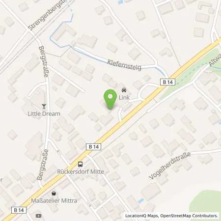 Standortübersicht der Tankstelle RÜCKERSDORF - HAUPTSTRASSE 73-79 in 90607 Rückersdorf