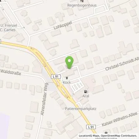 Standortübersicht der Tankstelle Aral Tankstelle in 22926 Ahrensburg