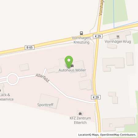 Standortübersicht der Benzin-Super-Diesel Tankstelle: Hinterhoftankstelle Möller in 31702, Lüdersfeld