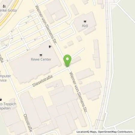Standortübersicht der Tankstelle REWE Tankstelle in 63150 Heusenstamm