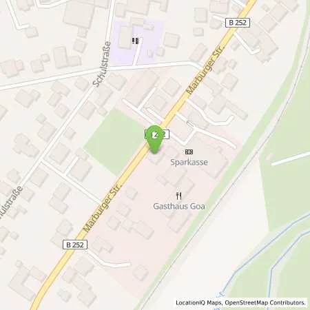 Standortübersicht der Tankstelle Tankzentrum Burgwald in 35099 Burgwald (Ernsthausen)