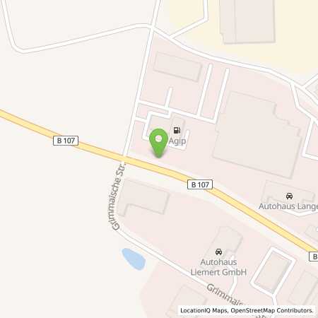 Standortübersicht der Benzin-Super-Diesel Tankstelle: ENI in 04680, Colditz
