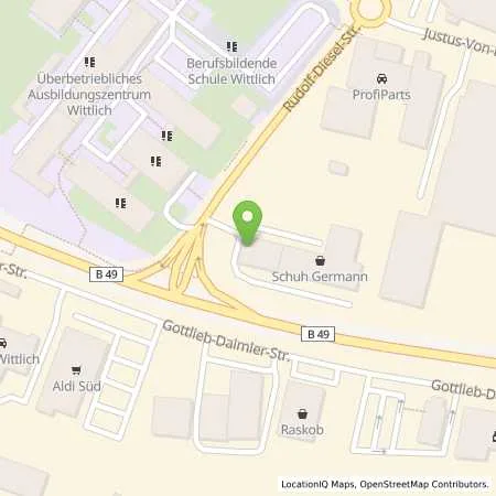 Standortübersicht der Tankstelle Raiffeisen Tankstelle Wittlich in 54516 Wittlich