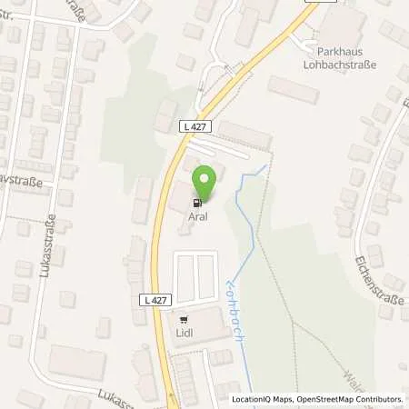 Standortübersicht der Tankstelle Aral Tankstelle in 42553 Velbert