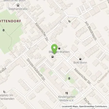 Standortübersicht der Tankstelle TotalEnergies Bonn-Dottendorf in 53129 Bonn (Dottendorf)