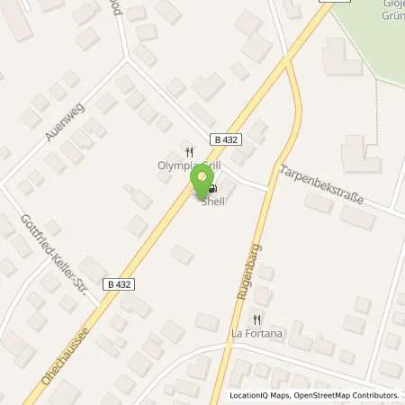 Standortübersicht der Tankstelle Shell Norderstedt Ohechaussee 117 in 22848 Norderstedt