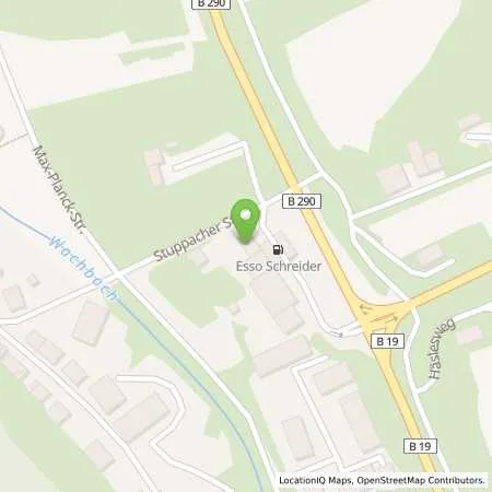 Standortübersicht der Tankstelle Esso Tankstelle in 97980 BAD MERGENTHEIM