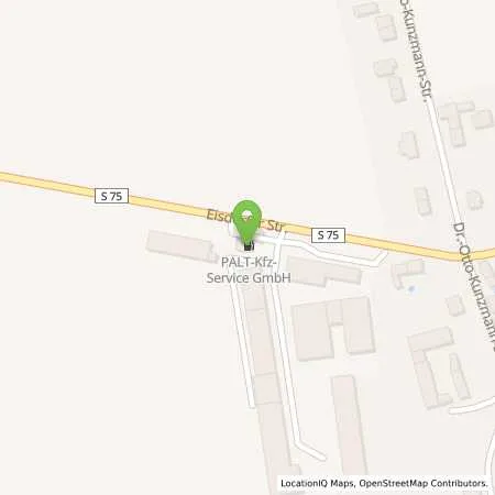 Standortübersicht der Tankstelle PALT-Kfz-Service GmbH in 04523 Pegau (Kitzen)