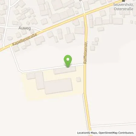 Standortübersicht der Tankstelle Raiffeisen-Handels GmbH Seuversholz in 85131 Pollenfeld