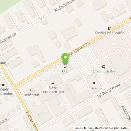 Standortübersicht der Tankstelle OIL! Tankstelle Hochheim A. Main in 65239 Hochheim A. Main