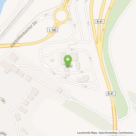 Standortübersicht der Benzin-Super-Diesel Tankstelle: Aral Tankstelle in 55743, Idar-Oberstein