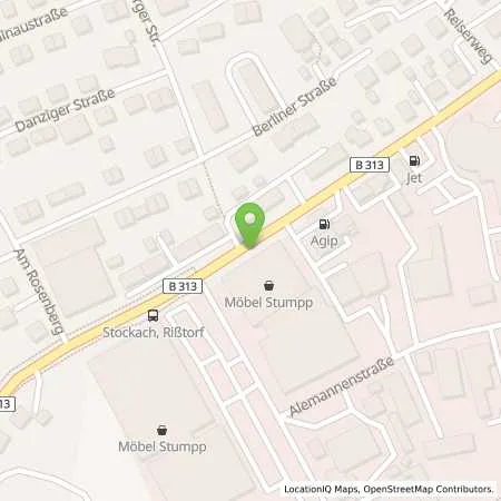 Standortübersicht der Tankstelle STOCKACH - RADOLFZELLER STRASSE 35 in 78333 Stockach