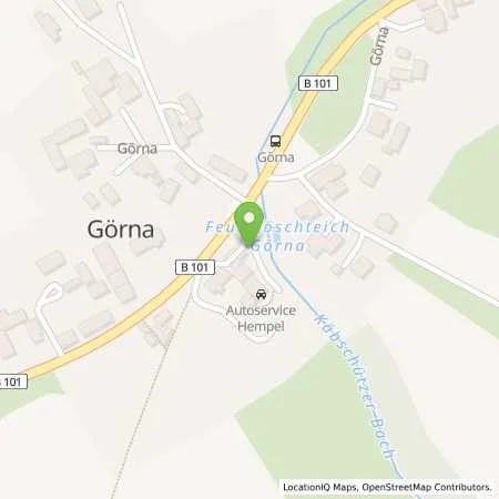 Standortübersicht der Tankstelle Shell Kaebschuetztal Goerna Nr. 10 in 01665 Kaebschuetztal