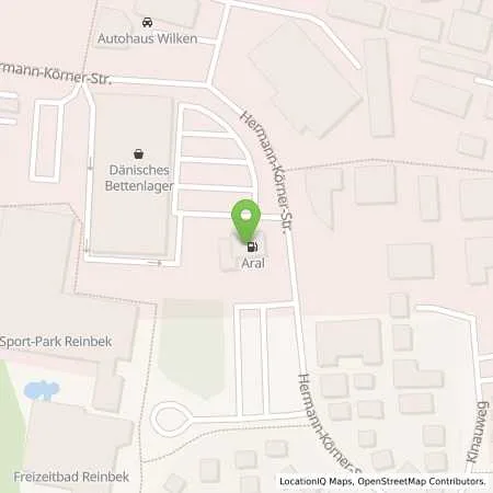 Standortübersicht der Tankstelle Aral Tankstelle in 21465 Reinbek