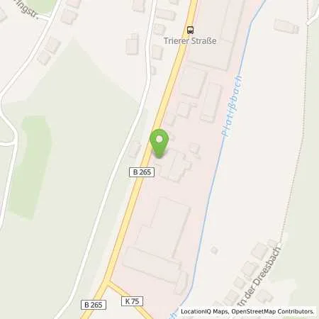 Standortübersicht der Tankstelle trinkkontor Bitburger Bier GmbH in 53940 Hellenthal