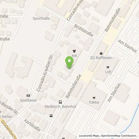 Standortübersicht der Tankstelle ZG Raiffeisen Tankstelle Meßkirch in 88605 Meßkirch