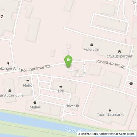 Standortübersicht der Tankstelle Kolbermoor, Rosenheimer Str. 60 in 83059 Kolbermoor