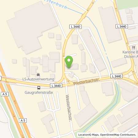 Standortübersicht der Benzin-Super-Diesel Tankstelle: Calpam Tankstelle in 60489, Roedelheim