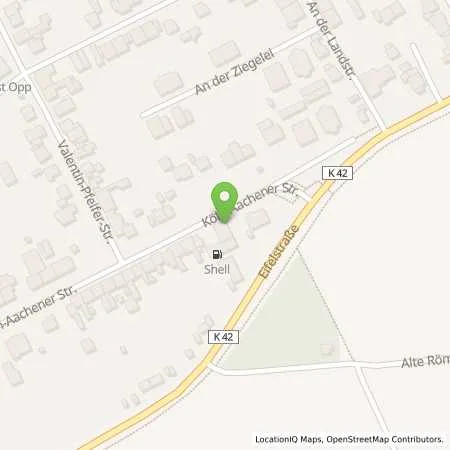 Standortübersicht der Tankstelle Shell Elsdorf Koeln-Aachener Str. 5 in 50189 Elsdorf