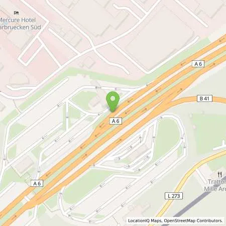 Standortübersicht der Tankstelle TOTAL SAARBRUECKEN in 66117 SAARBRUECKEN