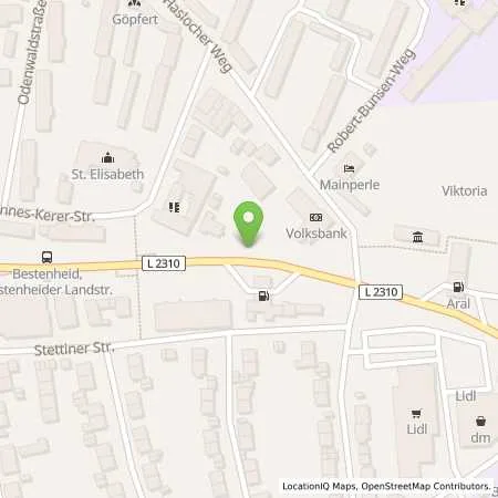 Standortübersicht der Tankstelle Walther Tankst. Wertheim in 97877 Wertheim