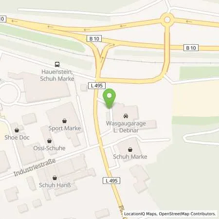 Standortübersicht der Tankstelle Frei Tankstelle Debnar Wasgaugarage GmbH in 76846 Hauenstein