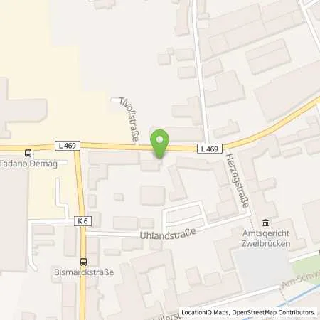 Standortübersicht der Tankstelle Calpam Tankstelle in 66482 Zweibruecken