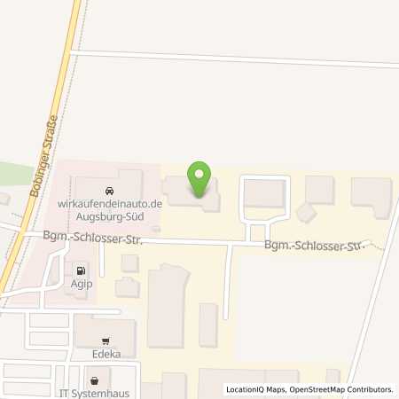 Standortübersicht der Benzin-Super-Diesel Tankstelle: ENI in 86199, Augsburg