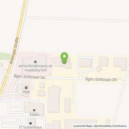 Standortübersicht der Tankstelle ENI in 86199 Augsburg